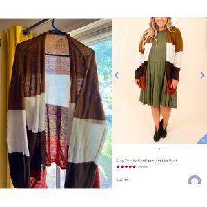 🤎🧡STAY TOASTY CARDIGAN - MOCHA RUST -CHIC SOUL 🧡🤎